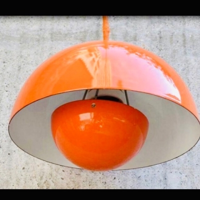 Design Flowerpot lamp door Verner Panton voor Louis Poulsen
